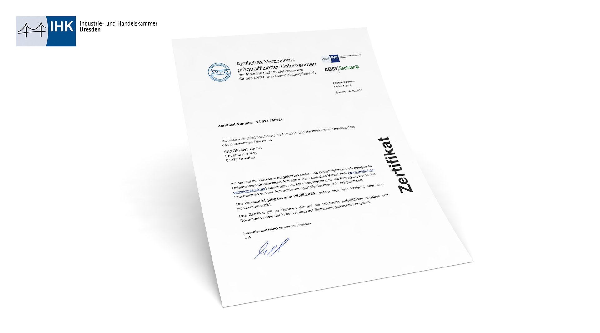 IHK Zertifikat herunterladen