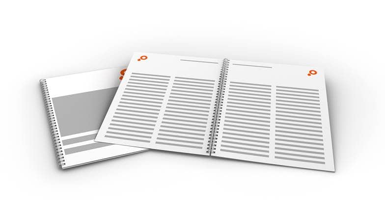 Produktbild Broschüren mit Wire O Bindung