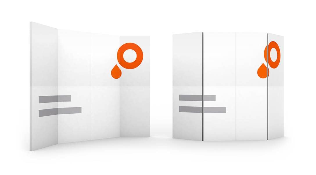 Nachhaltige Messewand mit 8 Modulen