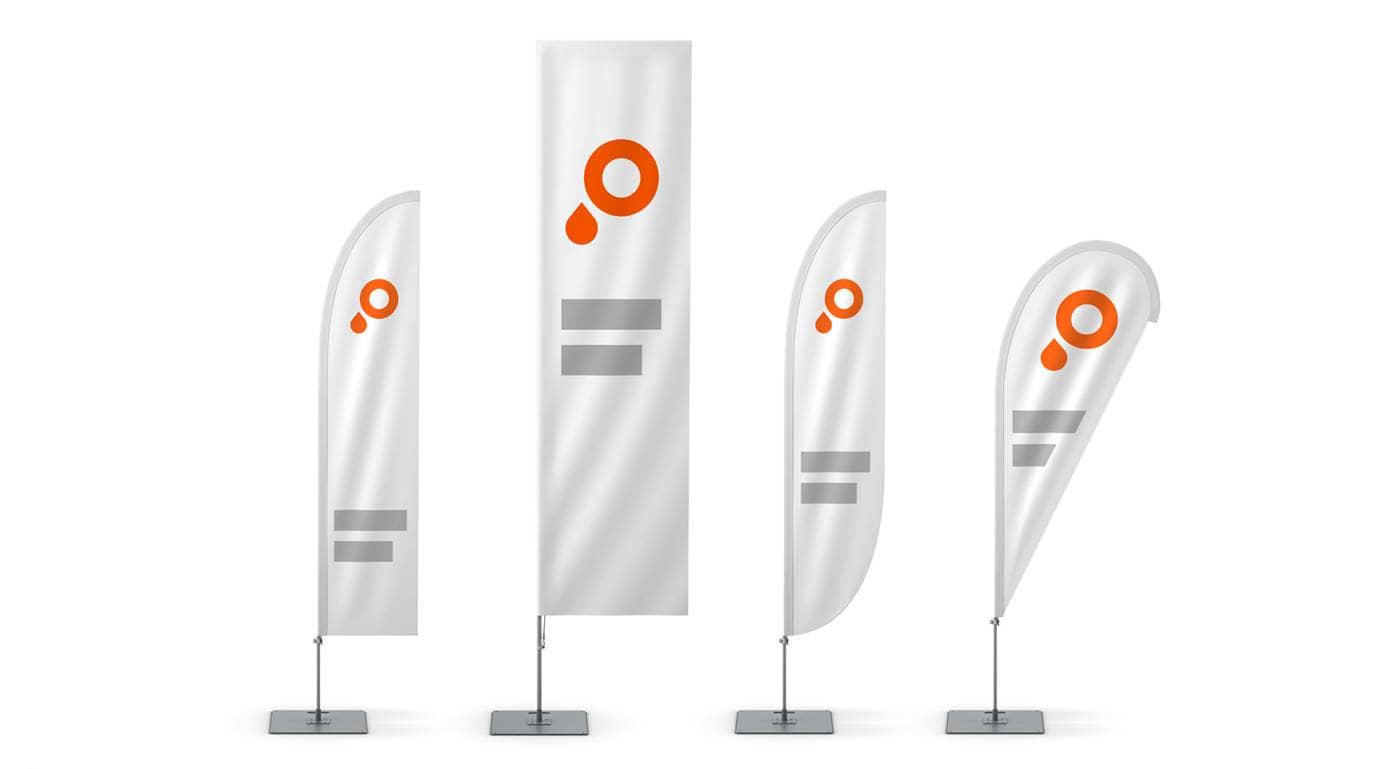 Beachflags Gruppenbild