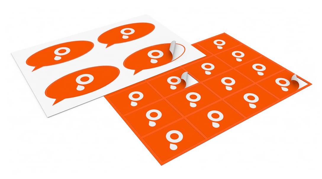 Gruppenbild Aufkleber Etiketten