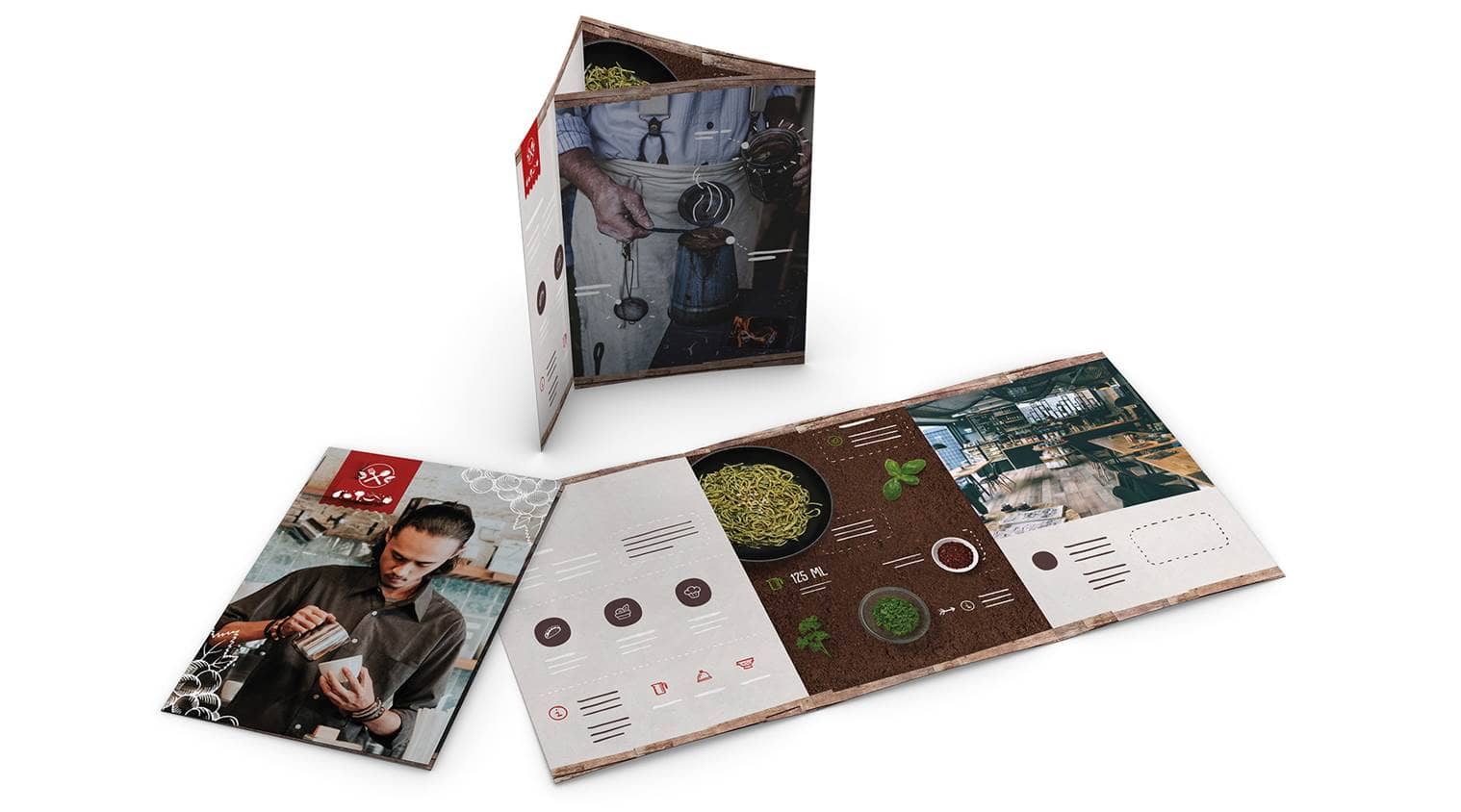 Folder mit Wickelfalz