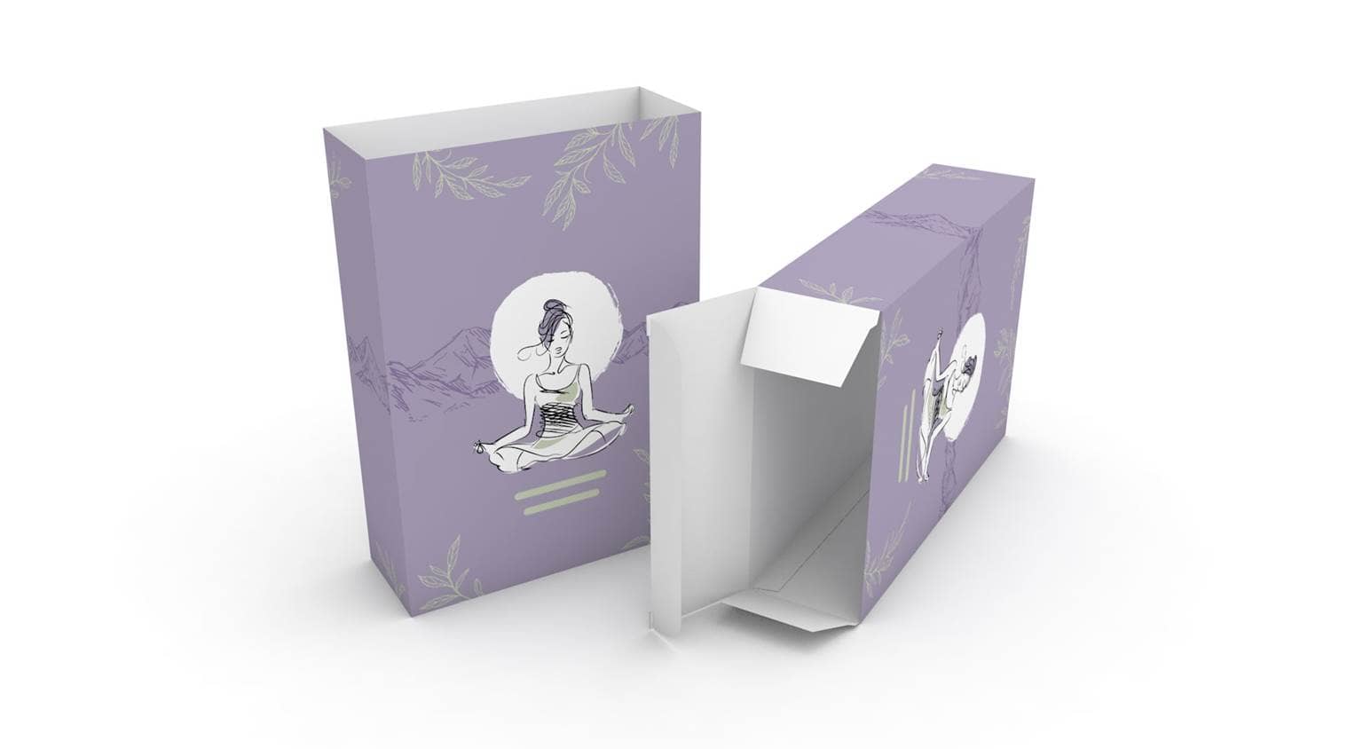 Schuber, Einstecklasche einseitig